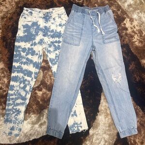 Levi's Blue Tie-Dye High Rise Skinny Jeans